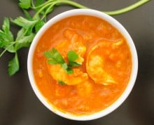 curry z krewetkami