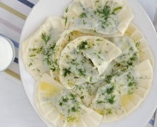 pierogi ze szpinakiem