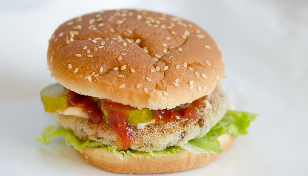 Burger warzywno - ryzowy