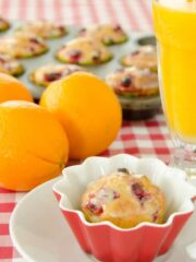 Muffiny zurawinowo - pomaranczowe