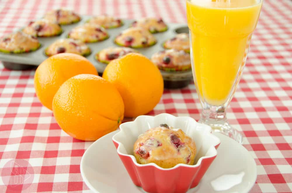 Muffiny zurawinowo - pomaranczowe
