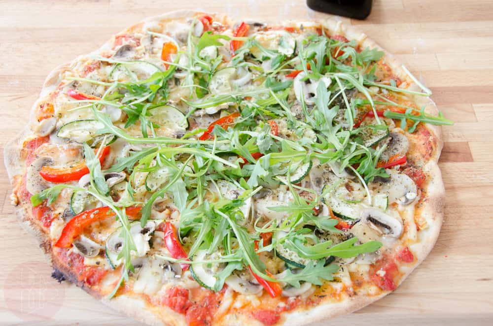 pizza z pieczarkami