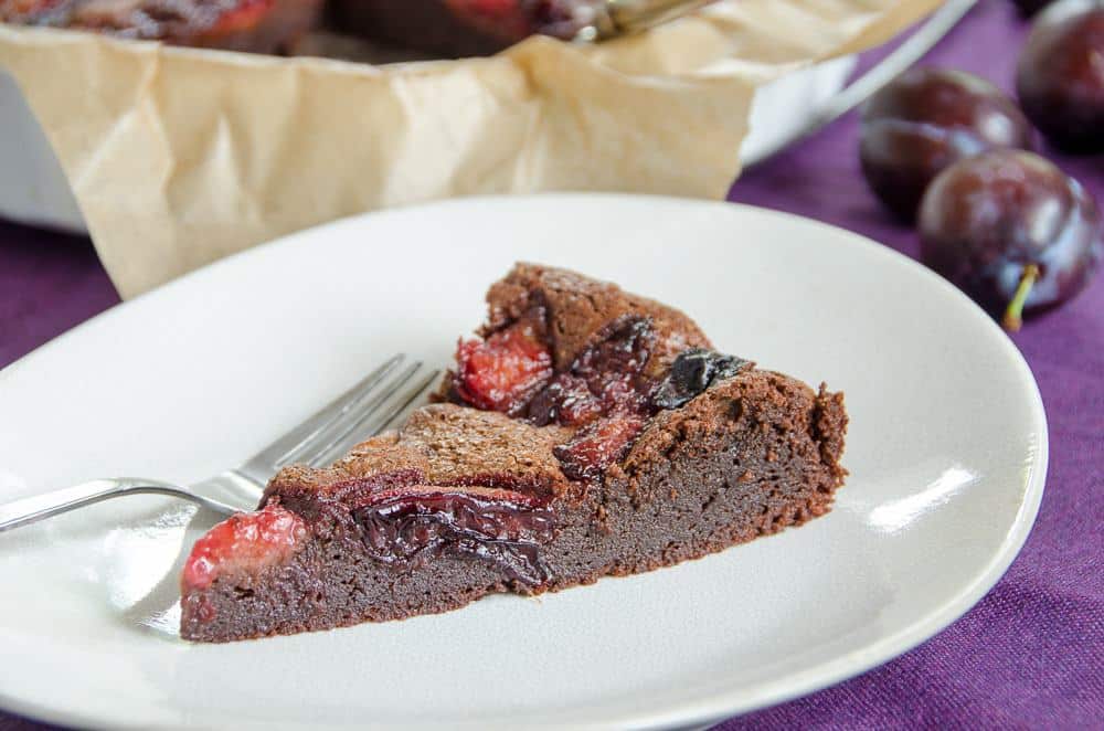 brownie ze sliwkami