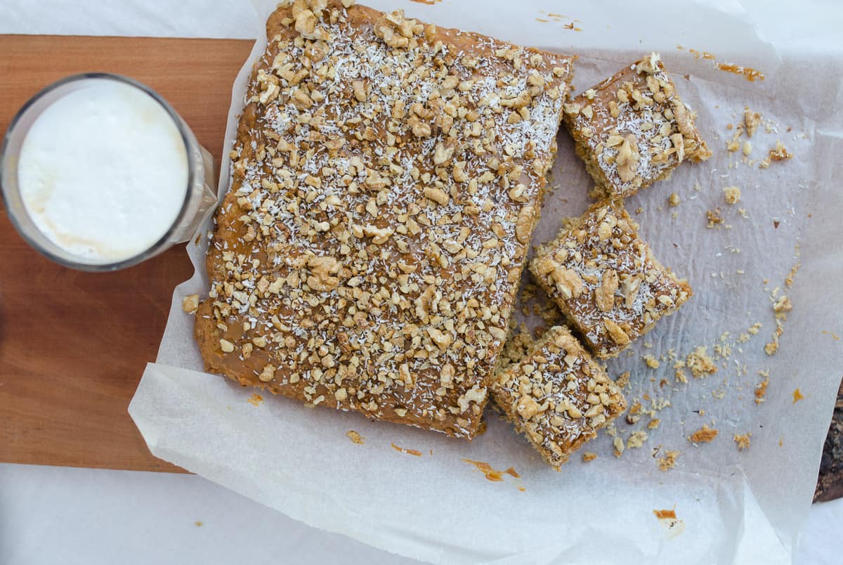 Blondies toffee przepis na Sprawdzona Kuchnia