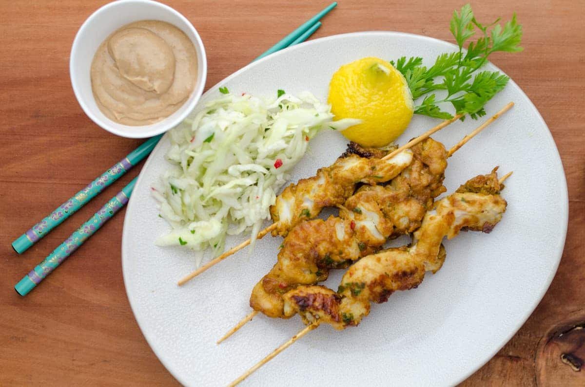 satay z ryby