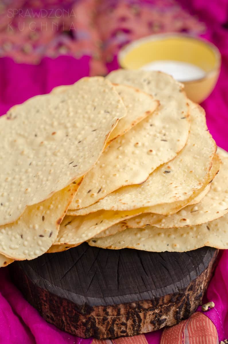 papad indyjskie chipsy